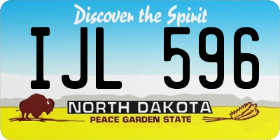 ND license plate IJL596