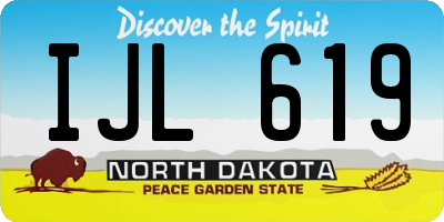 ND license plate IJL619