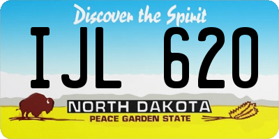 ND license plate IJL620