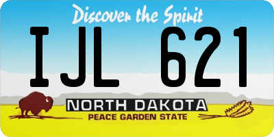 ND license plate IJL621