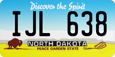 ND license plate IJL638