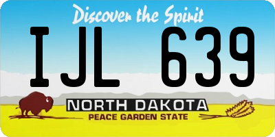 ND license plate IJL639