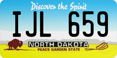 ND license plate IJL659