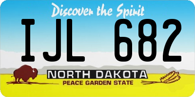 ND license plate IJL682