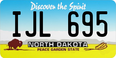 ND license plate IJL695