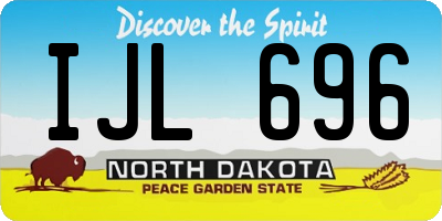 ND license plate IJL696