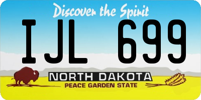 ND license plate IJL699