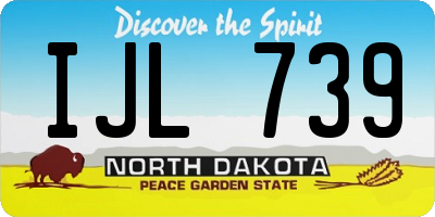 ND license plate IJL739