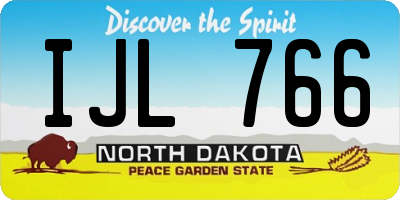 ND license plate IJL766
