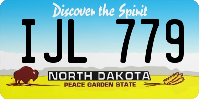 ND license plate IJL779