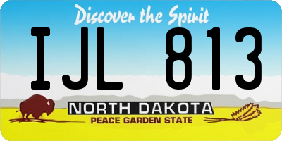 ND license plate IJL813