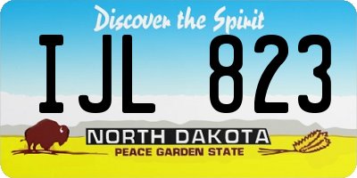 ND license plate IJL823