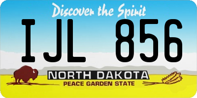 ND license plate IJL856