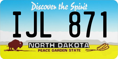 ND license plate IJL871