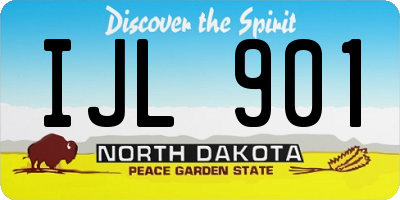 ND license plate IJL901
