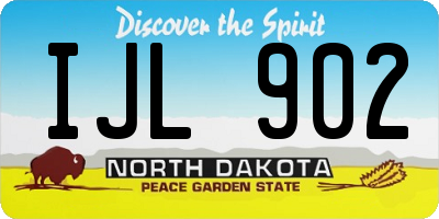 ND license plate IJL902