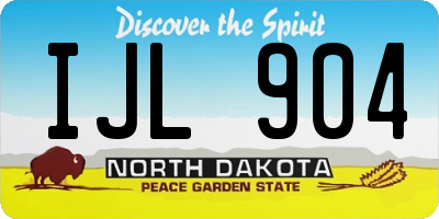 ND license plate IJL904