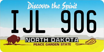ND license plate IJL906