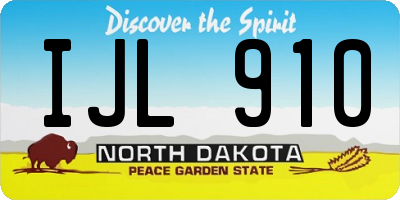 ND license plate IJL910