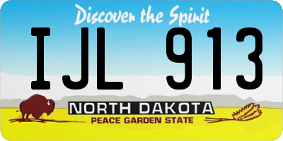 ND license plate IJL913