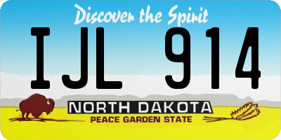 ND license plate IJL914