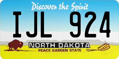 ND license plate IJL924