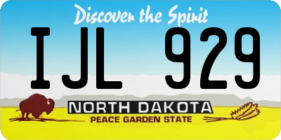 ND license plate IJL929