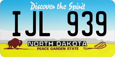 ND license plate IJL939