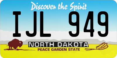 ND license plate IJL949