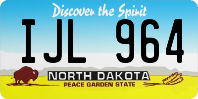ND license plate IJL964