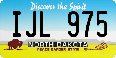 ND license plate IJL975