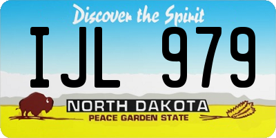 ND license plate IJL979