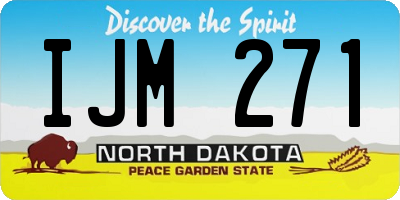 ND license plate IJM271