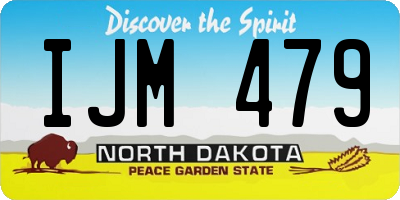 ND license plate IJM479