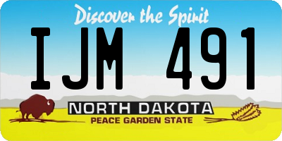 ND license plate IJM491