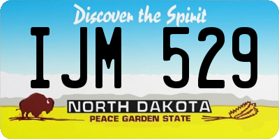 ND license plate IJM529