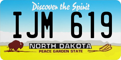 ND license plate IJM619