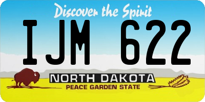 ND license plate IJM622