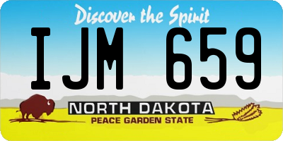 ND license plate IJM659