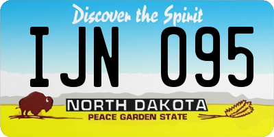 ND license plate IJN095