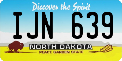 ND license plate IJN639
