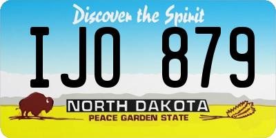 ND license plate IJO879