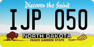 ND license plate IJP050