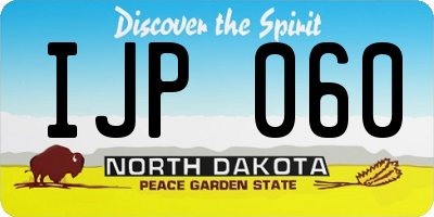 ND license plate IJP060