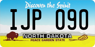 ND license plate IJP090