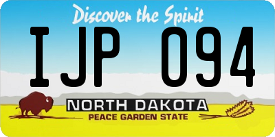 ND license plate IJP094