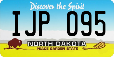 ND license plate IJP095