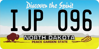 ND license plate IJP096