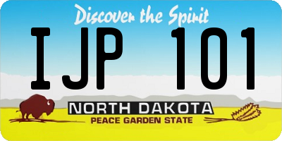 ND license plate IJP101