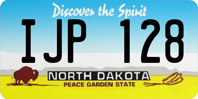 ND license plate IJP128